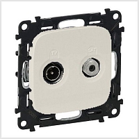 Розетка TV+SAT Valena Allure - слоновая кость