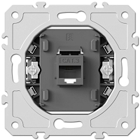 Розетка телефонная RJ11 cat3 4конт механизм Donel A07 S08
