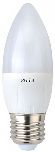 Светодиодная Лампа E27, C30, 6Вт, Shefort