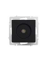 Розетка TV оконечная Lezard Vesna - чёрный бархат