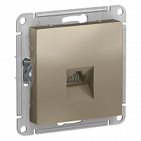 Розетка телефонная Atlas - шампань