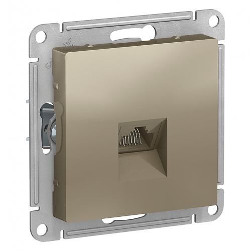 Розетка телефонная Atlas - шампань