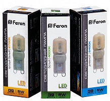 LED Лампочка Feron G9 5Вт 2700К