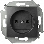 Розетка без заземления SIMON 15 - графит Розетка без заземления SIMON 15 - графит