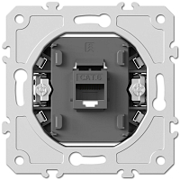 Розетка компьютерная одиночная RJ45 cat6E 8конт механизм Donel A07 S08