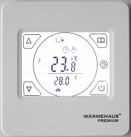 Терморегулятор WARMEHAUS TOUCHSCREEN - серебро