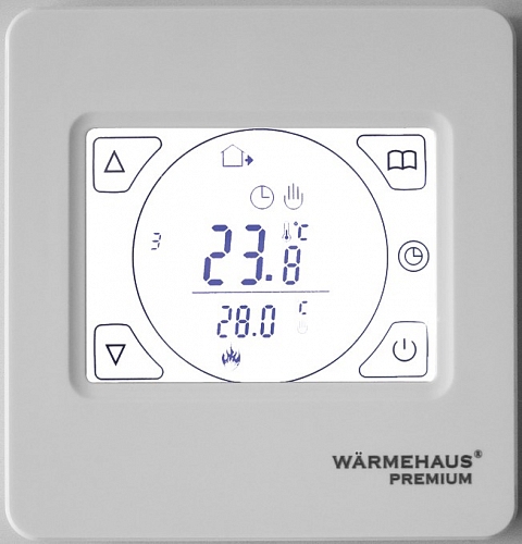 Терморегулятор WARMEHAUS TOUCHSCREEN - серебро Терморегулятор WARMEHAUS TOUCHSCREEN - серебро