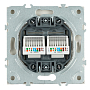 Розетка RJ-45 двойная Stekker Эмили - кашемир Розетка RJ-45 двойная Stekker Эмили - кашемир