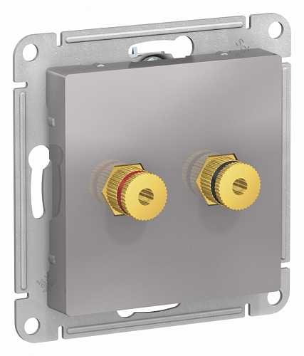 Розетка аудио Atlas - алюминий