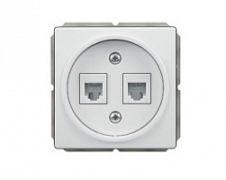 (Телефон+Компьютер) сдвоенная розетка без рамки STandard ST 150